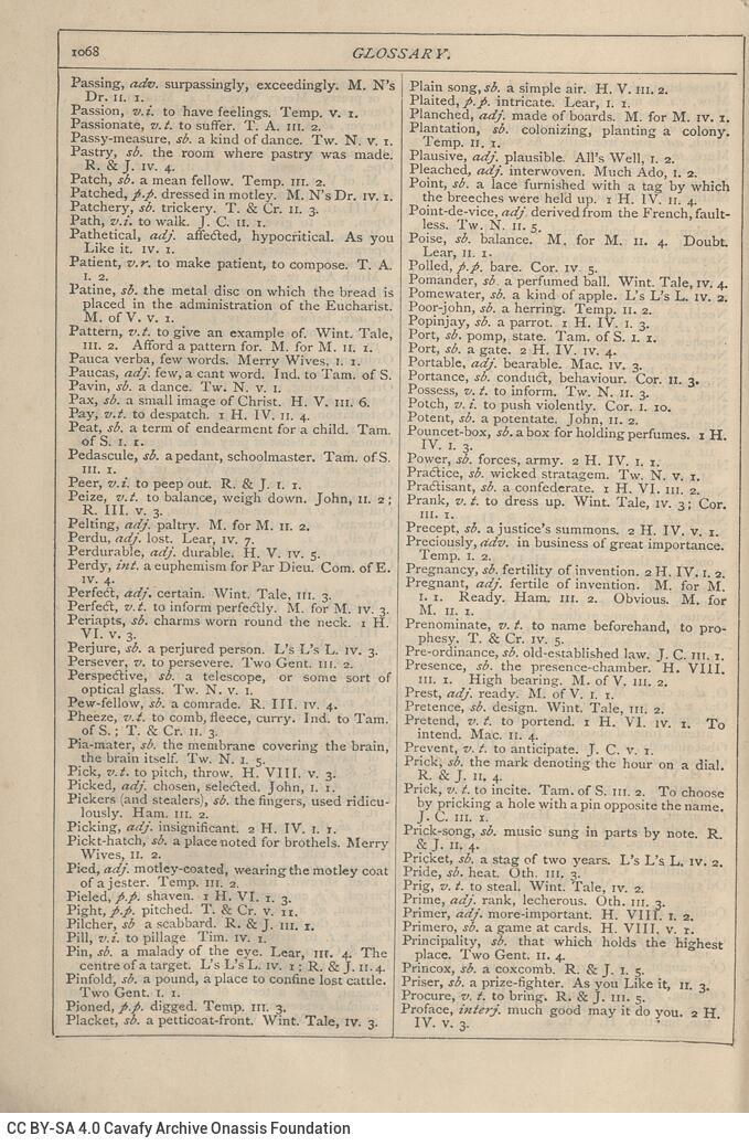 18 x 12 cm; 2 s.p. + VIII p. + 1075 p. + 7 s.p., l. 1 handwritten note in Gothic writing in black ink on verso, p. [I] half-t